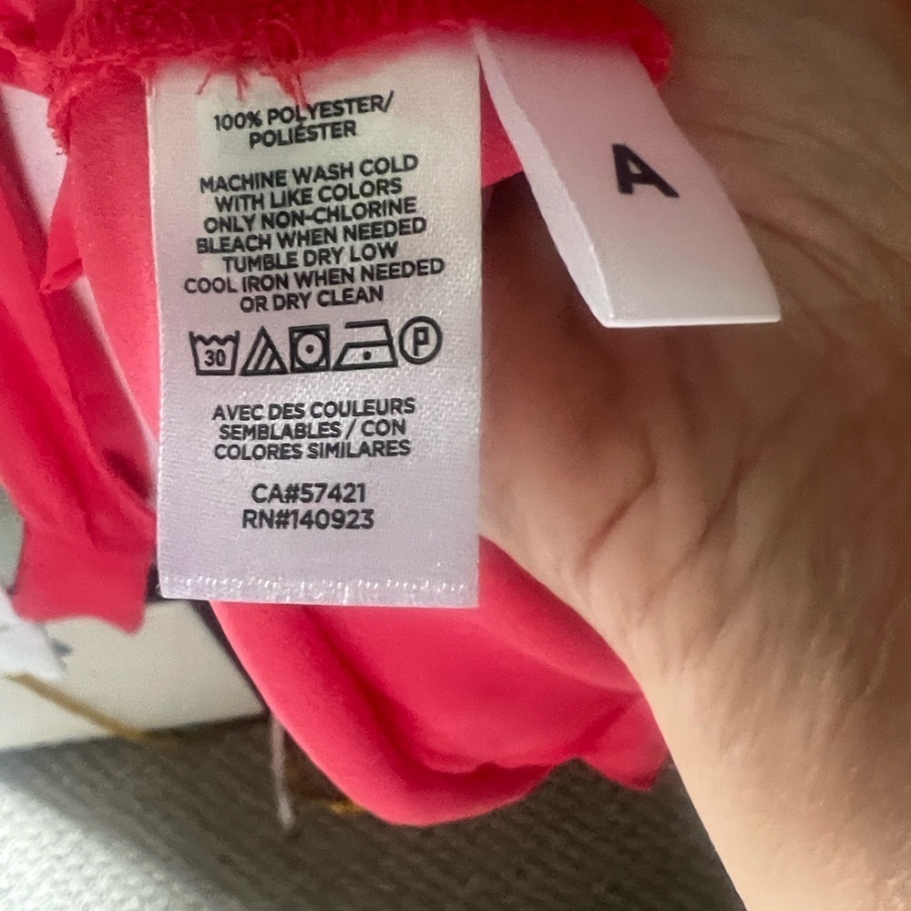 LOFT Vibrant Red Button-Down Blouse - Picture 3 of 4